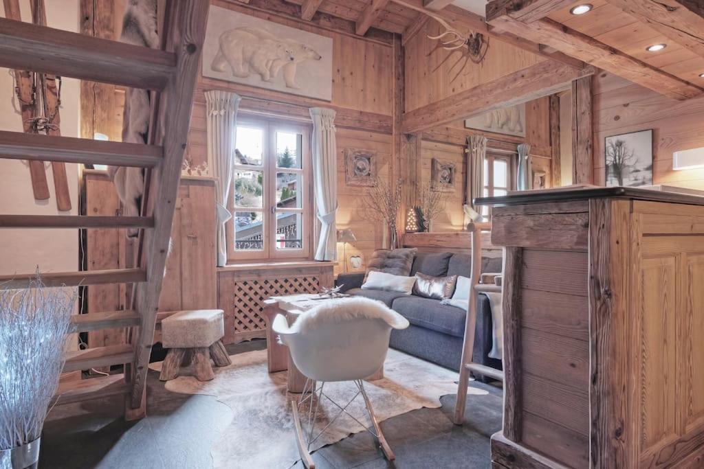 شقة Duplex Chaleureux Au Coeur De Megeve 2 P المظهر الخارجي الصورة